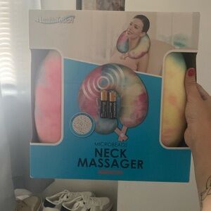 Pink tie dye neck massager